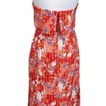 C/MEO COLLECTIVE  Strapless Midi Dress Women’s Size L Abstract Multicolor Printed Photo 3