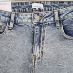 We Wore What  Denim Cuffed Shorts NWT Size 26 Boho Distressed Jean Short Photo 1