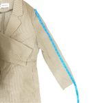 ADOLFODOMINGUEZ Thin Khaki Tan White Stripes Blazer pockets Eur Size 38/US 8 EUC Photo 7