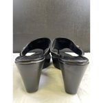 Guess Women's Black/Gold Medallion Shoes/ Sandals wedge Heel 3" Size 7 SKU 3081 Photo 3