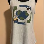 Disney EUC  Blue and Green Wall-E Earth Graphic tank size small Photo 0