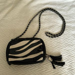 Brighton  zebra print leather and chain crossbody bag Photo 9