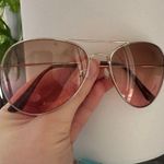 Aviator transparent Sunglasses / glasses ( gradient ) Brown Photo 1