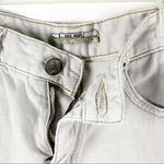 Free People 100% Cotton Off White Frayed Hem Jean Shorts, Size 25 Photo 4