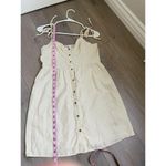 Aerie Linen Corset Dress Beige Tan Womens S Petite Mini Above Knee Summer Preppy Photo 1