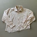 American Vintage Vintage Ketch Cropped Striped Button Up Shirt Photo 0