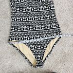 J.Crew  Black & white bandeau one piece swimsuit  Size 6 Photo 5