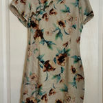 Stone Cold Fox  Floral Mini Dress in Cream and Brown Photo 0