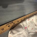 Japna  Womens Kiss Lip Print White Button Down Blouse Size Medium Cuff Sleeves Photo 6