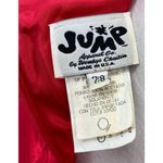 Vintage 90s Maxi Gown Strapless Corset Lace Up Open Back Iridescent Red Womens S Photo 11