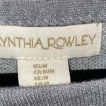 Cynthia Rowley NEW M Sweater Heart Novelty Print 3/4 Sleeve Photo 2