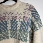Kelleher Irish Hand Knit Wool Sweater Cream Nordic Fair Isle Pattern Women Blue Size undefined Photo 1