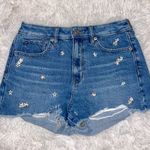 American Eagle Mom Short with embroidered little flowers Photo 0