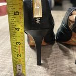 L.A.M.B. black leather sandals open toe made in Brazil Photo 3