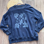 Aerie  checked‎ out blue graphic sweatshirt Photo 0