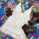 Abercrombie & Fitch babydoll Cream Lace ruffled mini dress Photo 10