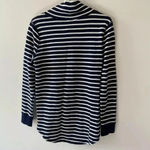 J.Crew  Factory‎ Striped Funnelneck Sweatshirt Xs Photo 3