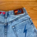 Aviator Nation ❤️ CALI LOVER HEART BOLT DENIM JEAN SHORTS SIZE 24 ⚡️ Photo 6