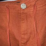 🌸3/$15🌸 Beau Dawson Burnt Orange Linen Cotton Blend Loose Fit Shorts Pockets 12P Photo 3
