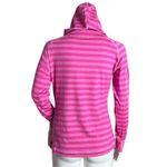 FootJoy Womens XS Rose Pink Tonal Melange Stripe Pullover Hoodie Jersey Golf Photo 2