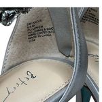 Blue by Betsey Johnson Angie Rhinestone Embellished Sandals Size 6.5 Silver Photo 4