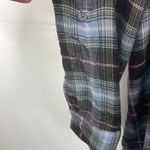 Motherhood  Maternity Plaid Tunic Roll Tap Sleeves V cross string tie  Size Large Photo 6