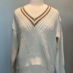 Sage The Label  Renaissance V neck long sleeve sweater size Large Photo 4
