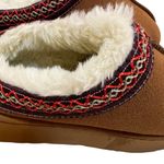 None Cozy Brown womens Shoes slippers with Red Accents size 8.5 Photo 2