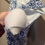 Lands' End New Lands’ End Women’s Tankini Top Blue White Size 12 NWT Photo 7