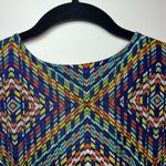 Veronica M  Womens Kimono Shorts Romper Multi Color Geometric Print Stretch Small Photo 10