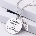 I Know That Was You Necklace, Grief Gift, Lost Loved One Gift, Daily Reminder, Silver Photo 6