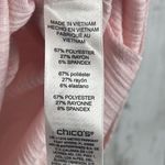 Chico's  Top Women 2 US L Pink Asymmetric Lightweight Casual Blouse Basic Everyday Photo 5