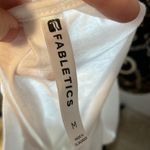 Fabletics White Short Sleeve Relaxed Fit Activewear Casual T-Shirt Top Photo 3