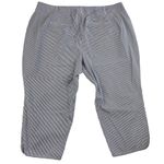 Lane Bryant The Curvy Allie Pants Ankle Trousers Micro Stripe Stretch Size 24 Photo 1