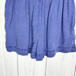 Bella Dahl  Drawstring Shorts Size S (26x3) Blue High Waist Smocked Waist Photo 5