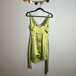 MABLE bright green chartreuse cowlneck mini dress Size M Photo 5