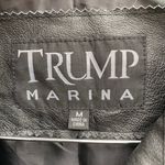 Vintage Black Trump Marina leather women’s jacket medium Photo 6