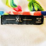 White Orange Blue & Green Multicolor Floral Wrap Maxi Dress. Size XL Photo 8