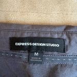 EXPRESS Dark Gray Button Up Dress Shirt Size Medium Photo 4