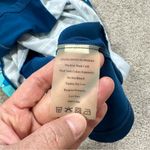 Title Nine  Gidget 2.0 Active Dress Blueprint Cap Sleeve Stretch Blue Geometric L Photo 7