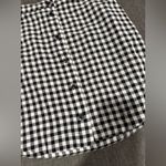 Topshop  Black and White Gingham Mini Skirt Photo 4