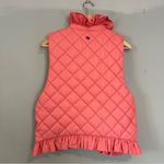 Clare V. Coral Pink Quilted Puffer Vest M/L Ruffle Size M Photo 2