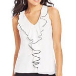 BCX ✨HP 1-14-17BCX Junior Sleeveless Ruffled Lace Top✨ Photo 0