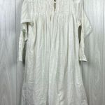 Mate the Label Laude The Label Womens Dress Small Victorian Cotton Gauze Smocked Ivory Smock Photo 6