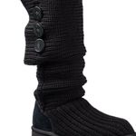 UGG  Black 5819 Classic Cardy Knit Tall Boots 6 Photo 5