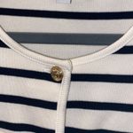 Ann Taylor  Weekend Collection Striped Knit Jacket size M, 100% Cotton Photo 2