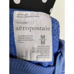 Aeropostale ‎ Womens Juniors Hoodie Size Medium Blue Sweatshirt Applique Logo Photo 3