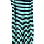 STS Sail to Sable Teal Navy Striped Maxi Tank Dress Scoop Neck Sleeveless Sz XS Blue Photo 0