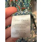 Cara Cara Moroccan Tile Teal Jazzy Midi Dress Size Large Boho Smocked Dress Blue Photo 11