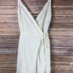 Lulus White Wrap Dress Photo 0